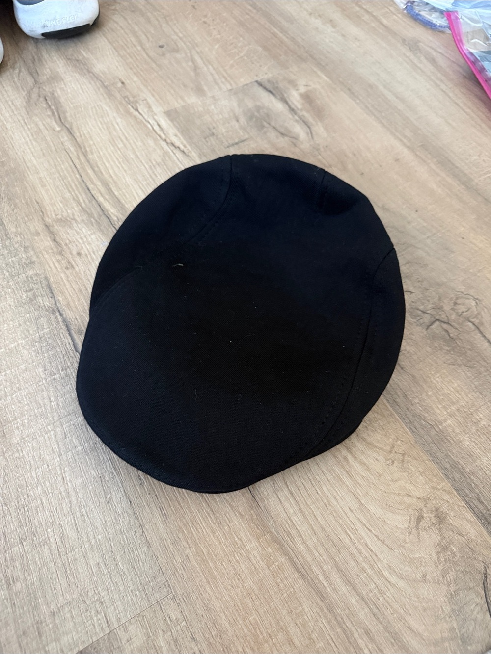 Men's Black Flat Cap - Classic Casual Hat